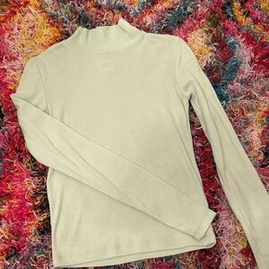 Urban Outfitters BDG Light Mint Green Turtleneck Long Sleeve Top